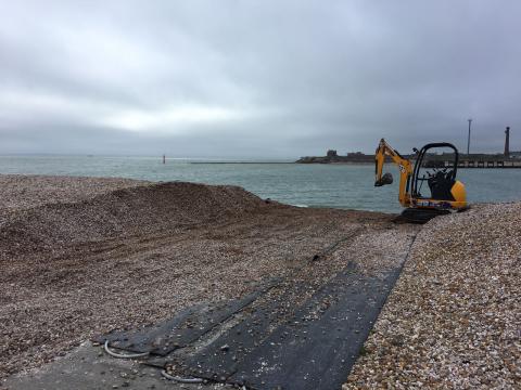 Clearing the slipway