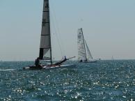 Pursuit race sailing