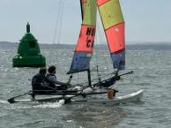 Hobie 16 Burnzy(s) rounding Castle buoy (Southsea) 
